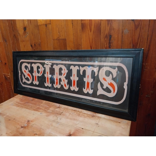 339 - SPIRITS coloured framed advertising print {38 cm H x 101 cm W}.