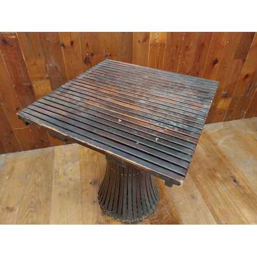 344 - Unusual bentwood Bar - Cafe - Pub - Restaurant table {77 cm H x 65 cm W x 65 cm D}.