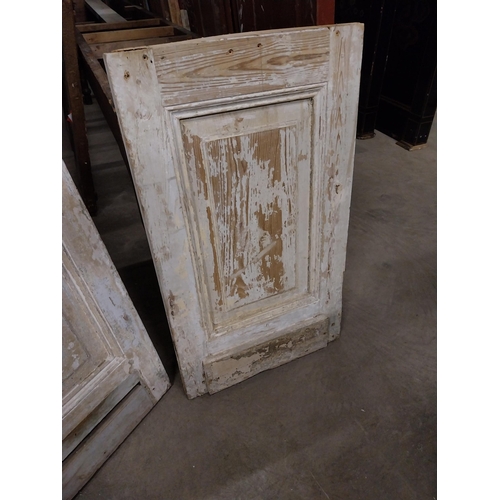 518 - Pair of 19th C. painted pine panels {88 cm H x 55 cm W x 5 cm D}.