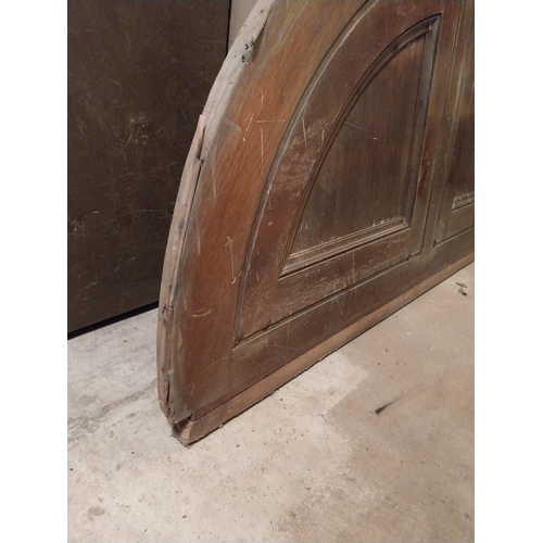 621 - 19th C. mahogany panelled door arch from Great Gatsby film {95 cm H x 166 cm W x 5 cm D}.