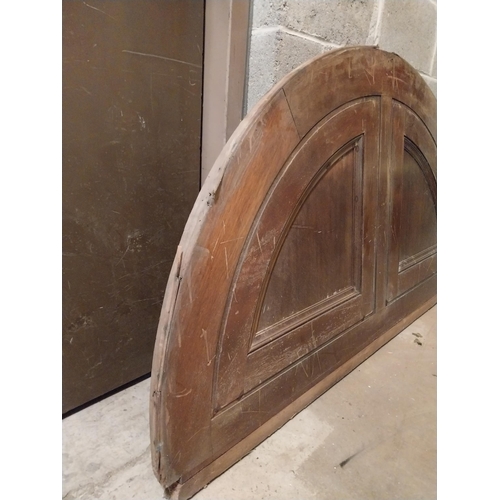 621 - 19th C. mahogany panelled door arch from Great Gatsby film {95 cm H x 166 cm W x 5 cm D}.