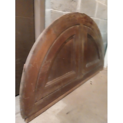 621 - 19th C. mahogany panelled door arch from Great Gatsby film {95 cm H x 166 cm W x 5 cm D}.