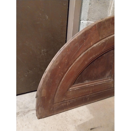 624 - 19th C. mahogany panelled door arch from Great Gatsby film {78 cm H x 167 cm W x 5 cm D}.