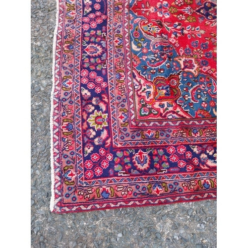 163 - Good quality decorative Persian carpet square {290cm W x 190cm L}