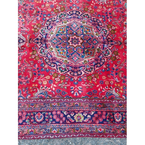 163 - Good quality decorative Persian carpet square {290cm W x 190cm L}