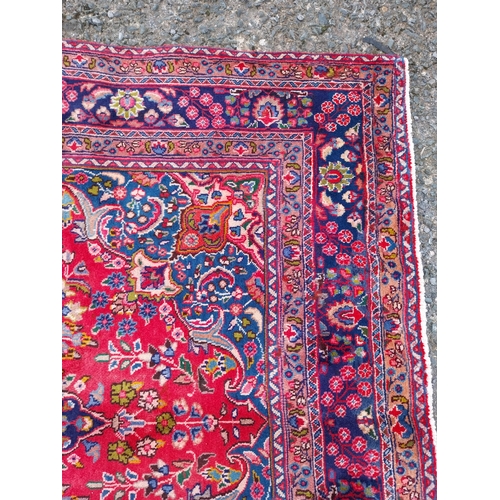 163 - Good quality decorative Persian carpet square {290cm W x 190cm L}