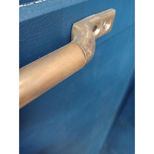 165 - Brass window protector bar {H 3cm x W 76cm x H 3cm }.