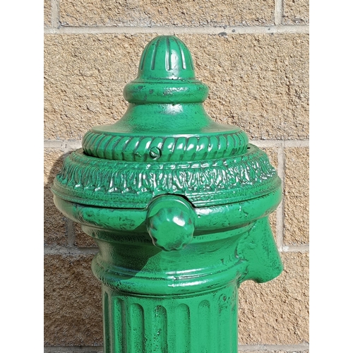 209 - Irish cast iron water pump and tap {H 100cm x W 36cm x D 40cm }.