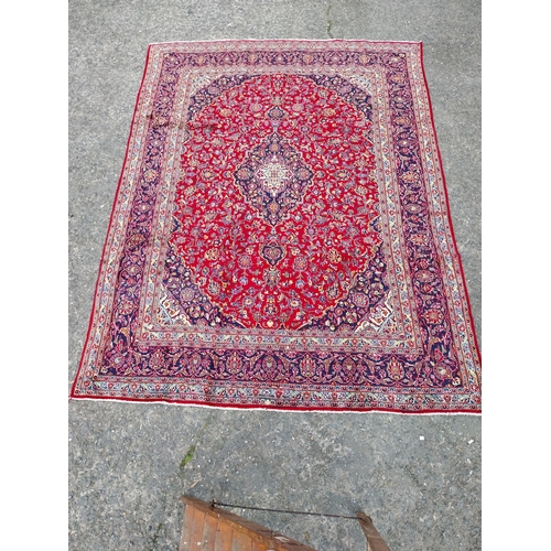 414 - Good quality decorative Persian carpet square {395cm W x 295cm L}