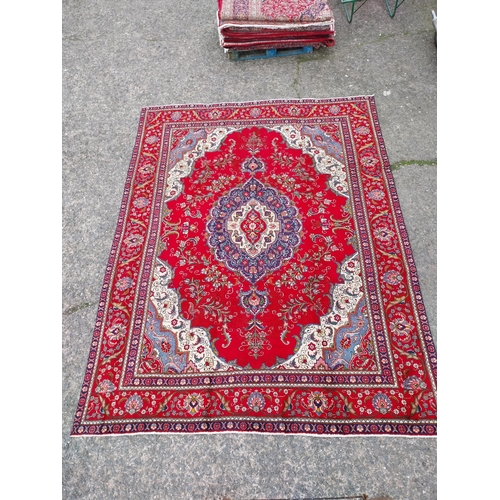 470 - Good quality decorative Persian carpet square {390cm W x 290cm L}