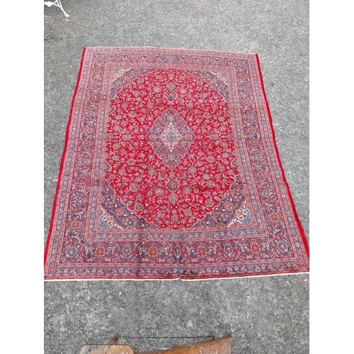 508 - Good quality decorative Persian carpet square {385cm W x 290cm L}