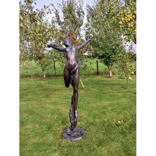 371 - Exceptional quality bronze sculpture of a ballerina {235cm H x 118cm W x 80cm D}