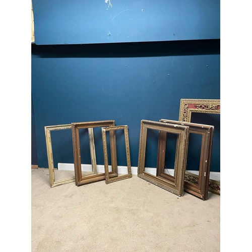 483 - Collection of six 19th C. picture frames (in need of some restoration)