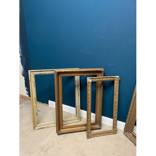 483 - Collection of six 19th C. picture frames (in need of some restoration)