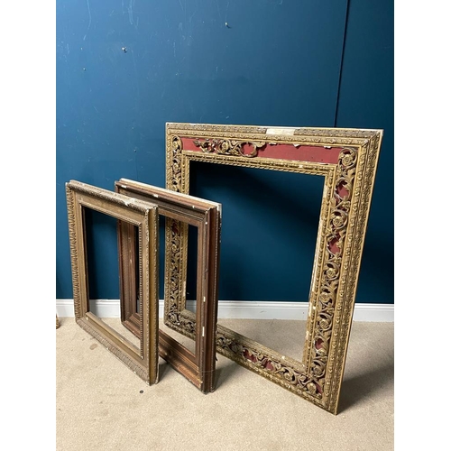 483 - Collection of six 19th C. picture frames (in need of some restoration)