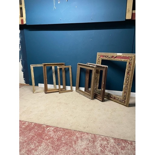 483 - Collection of six 19th C. picture frames (in need of some restoration)