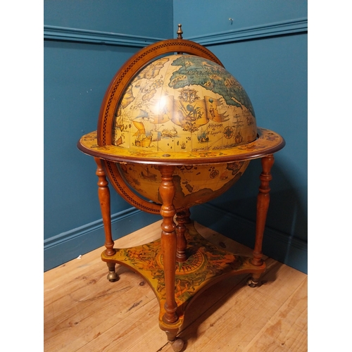 110A - Drinks cabinet in the form of a world globe {94cm H x 78cm Dia.}