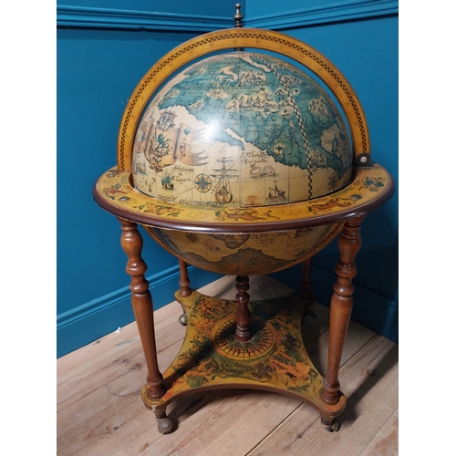 110A - Drinks cabinet in the form of a world globe {94cm H x 78cm Dia.}