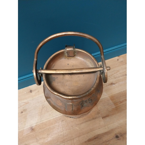 505A - Copper creamery can {60cm H x 31cm Dia}