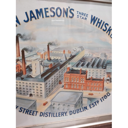 625A - John Jameson's three star Whiskey framed advertising print {60cm H x 70cm W}