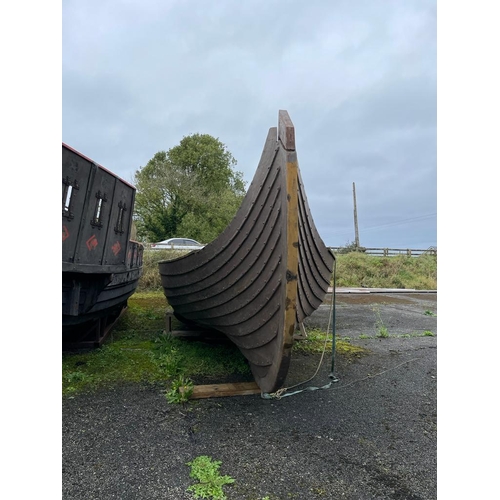 251 - Working full-sized replica Viking longboats from the filming of Netflix�s Vikings: Valhalla {49 ft L... 