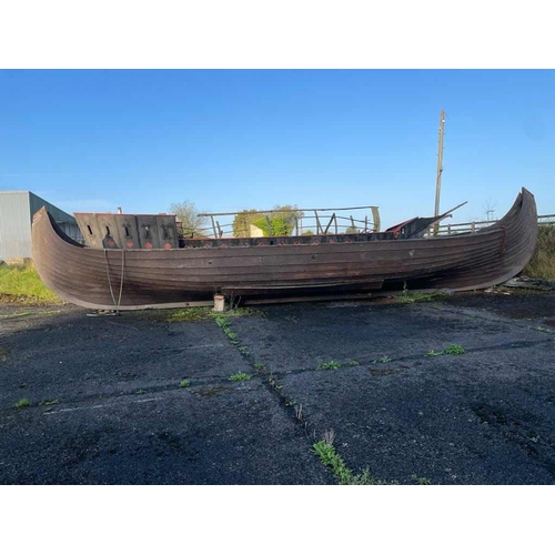 251 - Working full-sized replica Viking longboats from the filming of Netflix�s Vikings: Valhalla {49 ft L... 