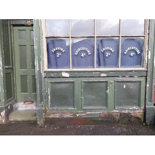 373 - Painted timber and glass shop front in the Victorian used in Penny Dreadful TV series and Riper Stre... 