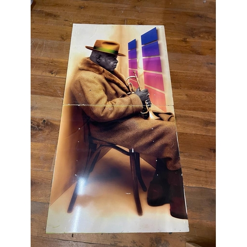 1379 - Contemporary Jazz Player {180 cm H x 90 cm W}.