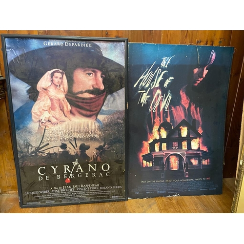 1383 - Cryano De Bergerac and The House of The Devil film prints {103 cm H x 68 cm W}.