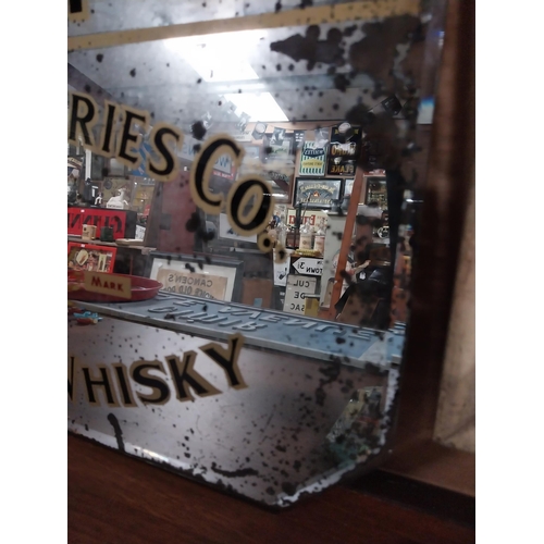 16 - Paddy Whiskey Cork Distillers Advertising mirror. {31 cm H x 51 cm W}.