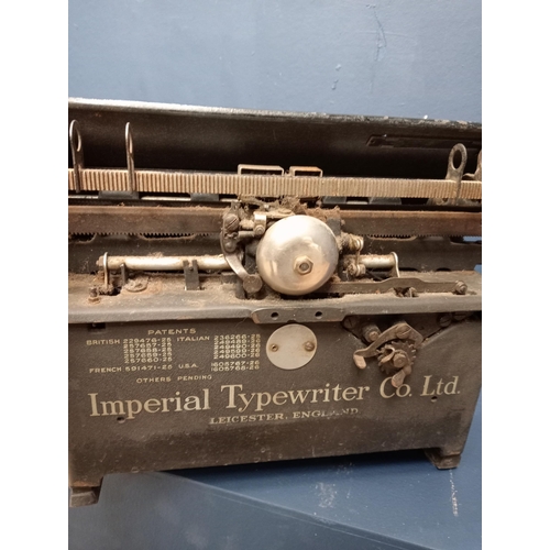 222 - Imperial typewriter. {H 26 x W 43cm x D 38cm}.