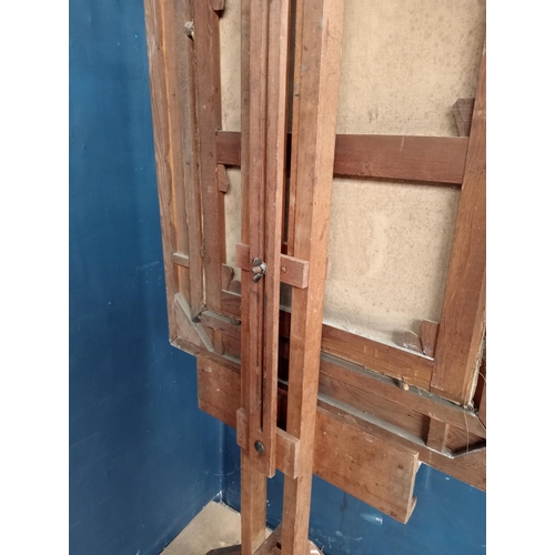 233 - Wooden artist's easel  {H 192cm x W 80cm x D 50cm }.