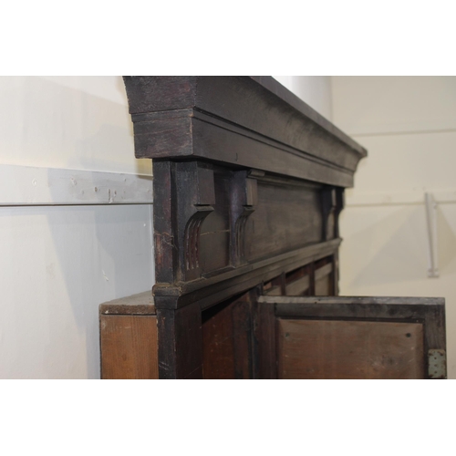 374 - Early 19th C.  apartment post box cabinet with ten doors {H110cm x W 175cm x D 10cm }.