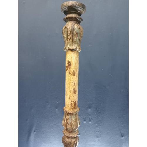 427 - Pair of cast iron hitching posts. {H 84cm x W 16cm x D 16cm}.