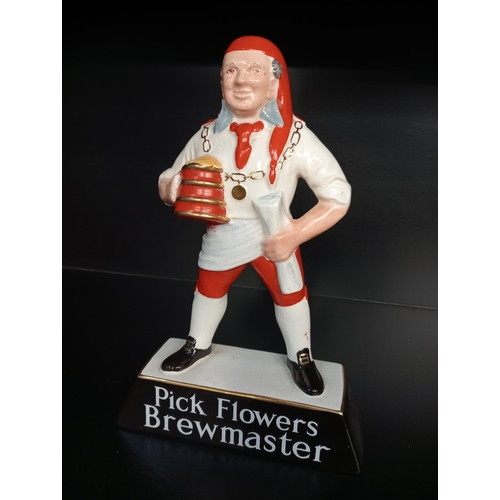 498 - Pickflowers Brewmaster advertising figure {H 24cm x W 16cm x D 6cm }.