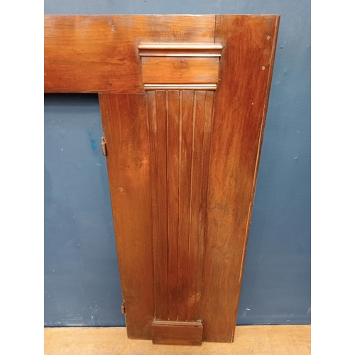 505 - Early 1900's Pine reeded frame {H 129cm x W 103cm x D 6cm}.