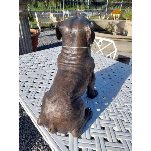 570 - Exceptional quality bronze model of Bulldog. {39 cm H x 11 cm W x 22 cm D}