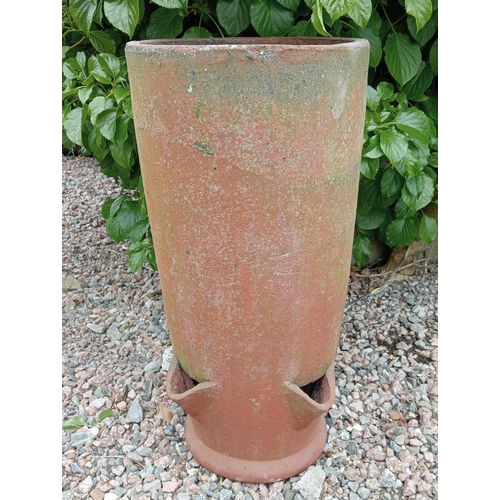 582 - Terracotta herb planter {H 66cm x Dia 33cm }.