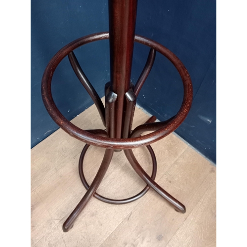 691 - Early 20th C. Bentwood coat and hat stand {H 196cm x D 70cm}.