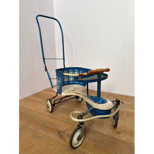 530 - Retro child's pushcart  {H 39cm x L 80cm x W 48cm }.