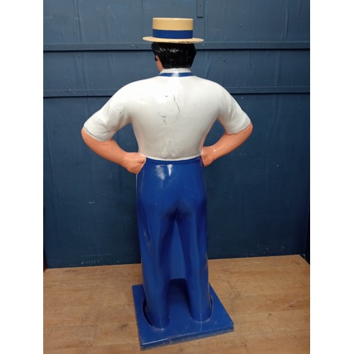 6 - Lifesize model of a butcher {183cm H x 100cm W x 62cm D}