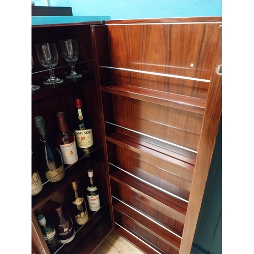 100 - Ralph Lauren Duke rosewood and steel drinks cabinet in the Art Deco. This particular cabinet was cus... 