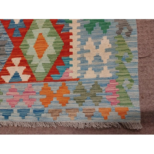 174 - Decorative Kilim rug. {302 cm H x 205 cm W}.