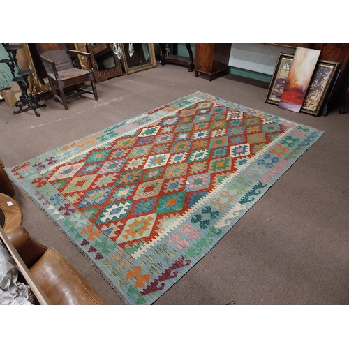 174 - Decorative Kilim rug. {302 cm H x 205 cm W}.