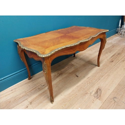 177 - Early 20th C. kingwood coffee table. {52 cm H x 92 cm W x 52 cm D}.