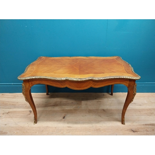 177 - Early 20th C. kingwood coffee table. {52 cm H x 92 cm W x 52 cm D}.