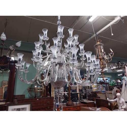 180 - Large Tipperary crystal chandelier {196 cm H x 139 cm Dia.}.