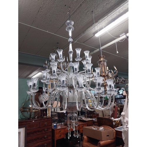 180 - Large Tipperary crystal chandelier {196 cm H x 139 cm Dia.}.