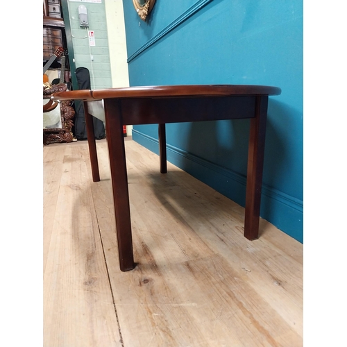 217 - Mahogany campaign coffee table. {53 cm H x 139 cm W  x 79 cm D}.