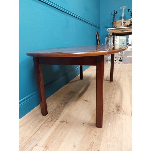 217 - Mahogany campaign coffee table. {53 cm H x 139 cm W  x 79 cm D}.